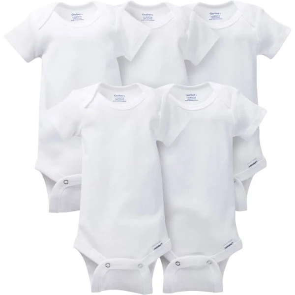 Gerber Baby Boys' 5 Pack Onesies
