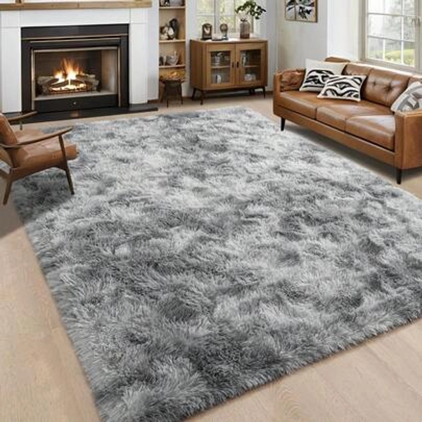 eluckya Plush And Thick Long-Pile Carpet, Super Soft And Comfortable Rug, Non-Slip Thick Pile Carpet, Suitable For Bedrooms, Living Rooms, Bathrooms, Dorm Rooms, Room Decor, Kitchen Essentials, Family Gatherings, Valentine's Day, Birthday Parties, Home Decor, Bedroom Decor.