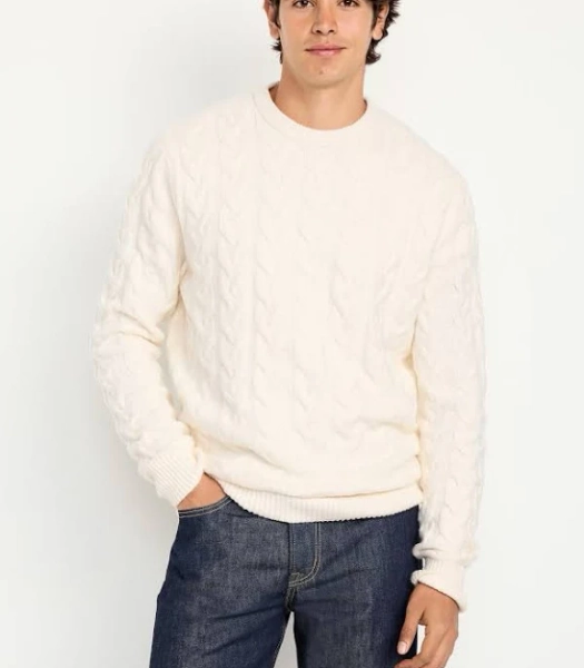 Old Navy Men's Sosoft Cable-Knit Sweater