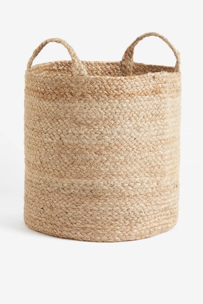 Grote juten opbergmand - Lichtbeige - HOME | H&M BE
