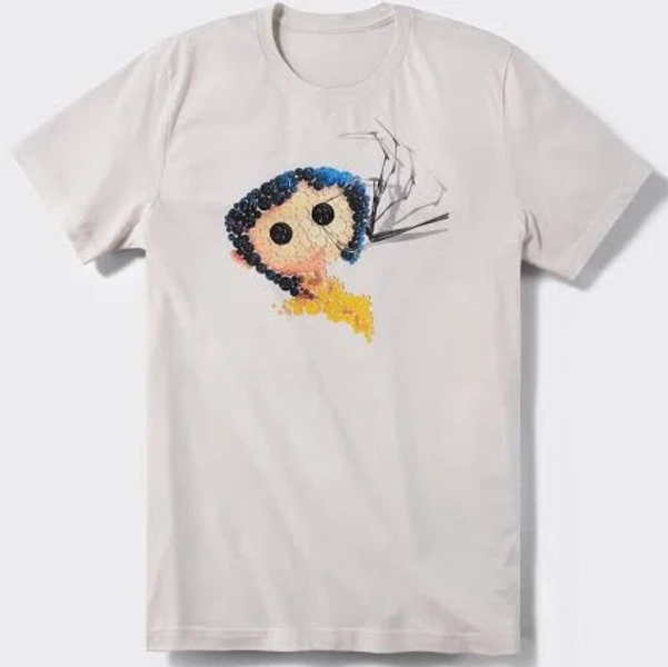 Coraline Button Art Anniversary Tee