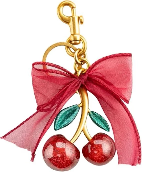 Cherry Bow Bag Charms