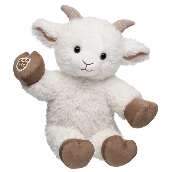 Build-A-Bear Goat Soft Toy Stuffed Animal in White