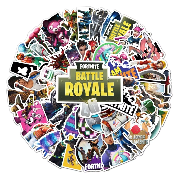 50pcs Fortnite Waterproof Sticker Graffiti Personalized Game Character Scooter Gaming Handbooks Computer Decoration Sticker - AliExpress 26