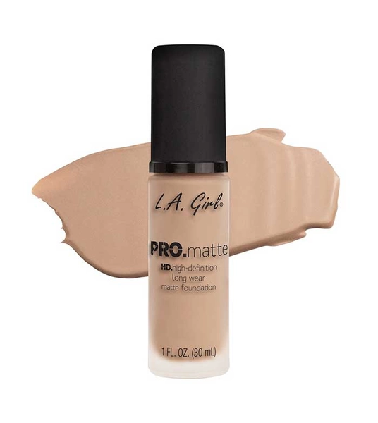 L.A. Girl - Base de Maquillaje Fluida PRO Matte - GLM675: Medium Beige
