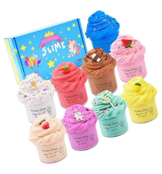 WUHUANIU 9 Pack Scented Butter Slime Kit