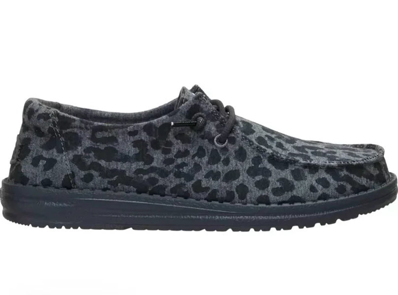 HEYDUDE Wendy Stretch Jersey Leopard - Comfortable Slip on Shoes for Women
