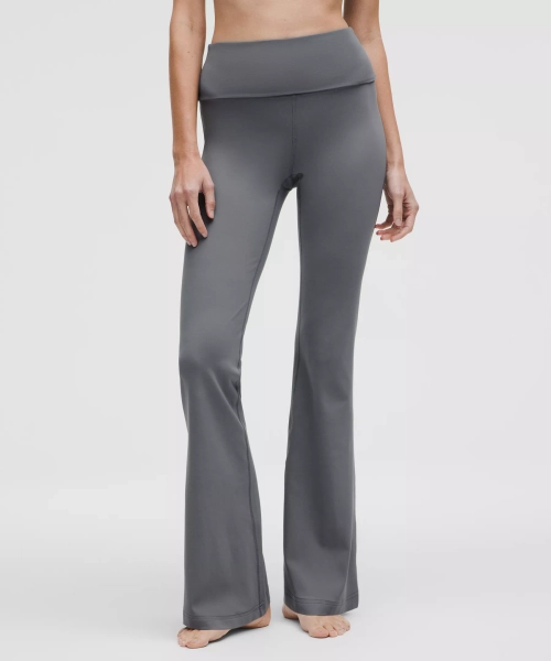 Groove Nulu Foldover-Waist Flared Pant - Black - 8