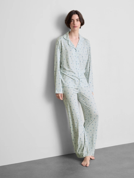 Printed Boyfriend Pyjamas