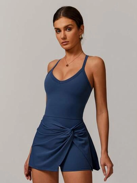 MASKERT Spring And Summer Women's Dresses, Women's Sportswear, Fitness Clothes, Yoga Clothes, Tennis Clothes, High Elasticity, Skin Friendly, Comfortable, Breathable, Home Leisure