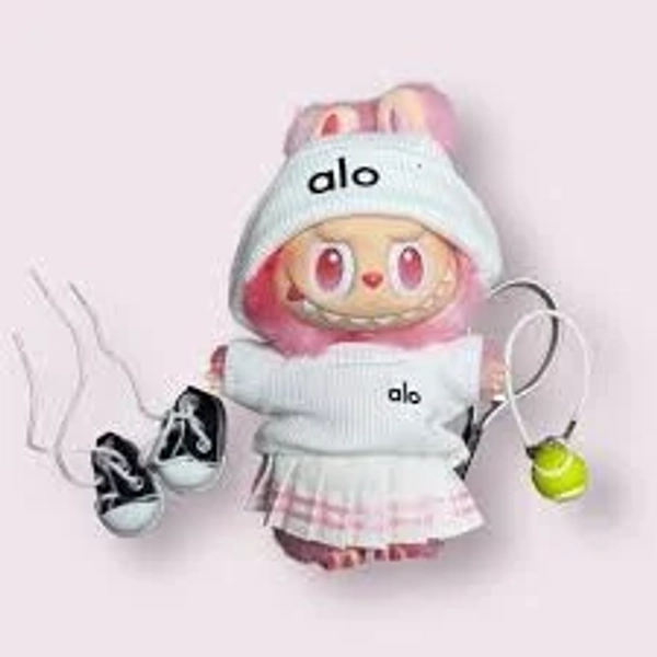 Labubu Alo Tennis Outfit – Black or White (Sold Separately)