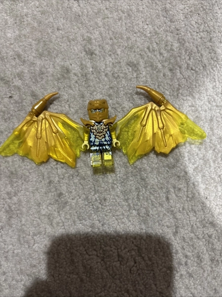 LEGO NINJAGO Crystalized njo755 Jay Golden Dragon Minifigure Good Condition