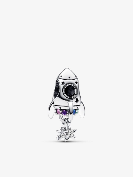 Space Love Rocket Charm