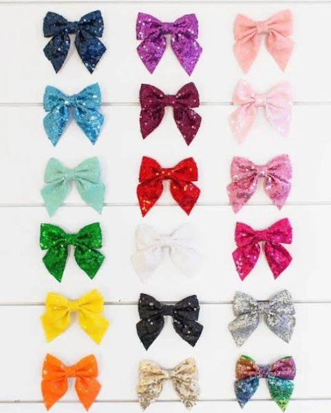 Sparkle Sequin Hair Bows