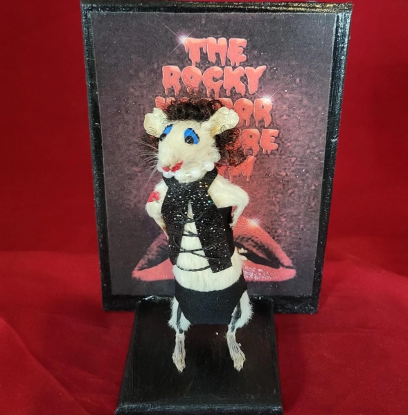 Mouse Taxidermy Art Frankenfurter ~ Cute Anthropomorphic Gaff Oddities Freak Rogue Rocky Horror Movie Monster Cult Classic