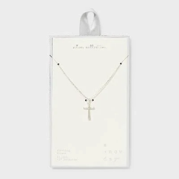 A New Day Sterling Silver Cross Necklace