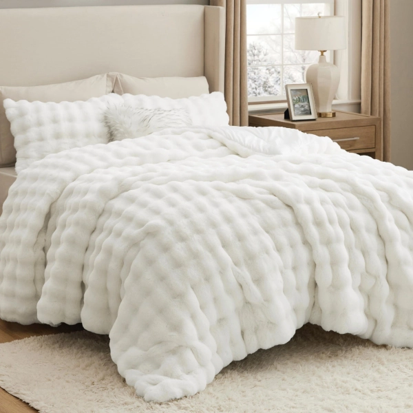 Bedsure Faux Fur Comforter Set | Wayfair
