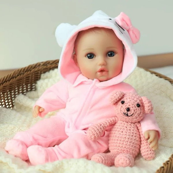 16-Inch First Baby Doll for Girls - Realistic Soft Cloth Body with Accessories, Perfect Gift for Kids Ages 3+