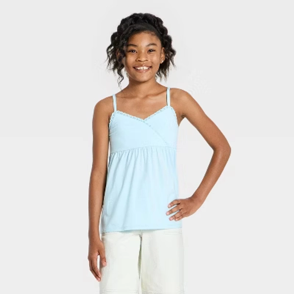 Girls' Knit Babydoll Tank - art class™