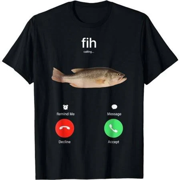 Men's Accept Phone Call Fish T-Shirt