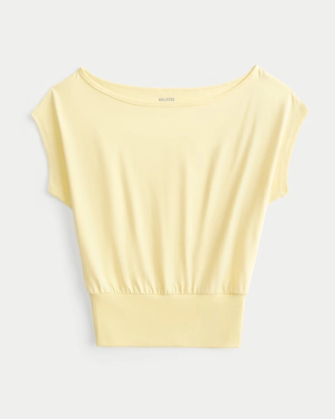 Banded Off-the-Shoulder Top