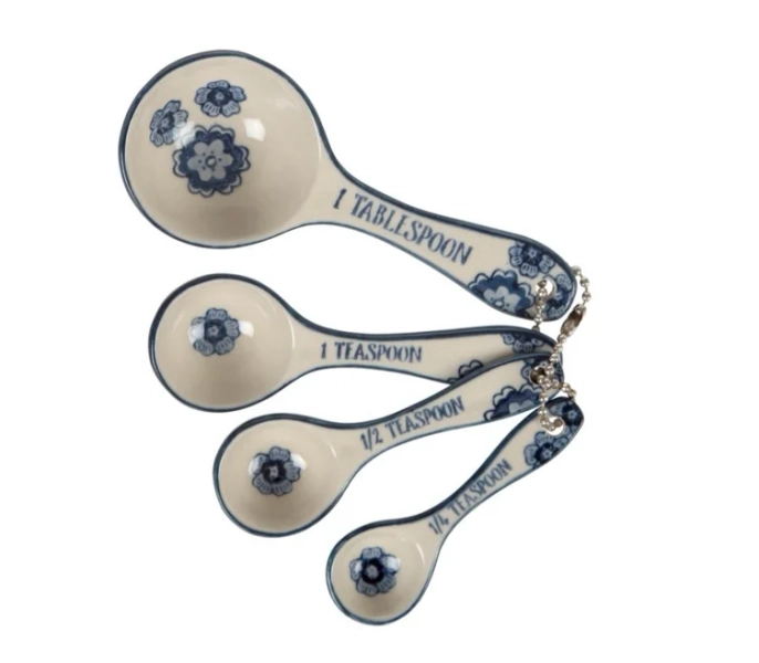 Blue Willow Floral Measuring Spoons