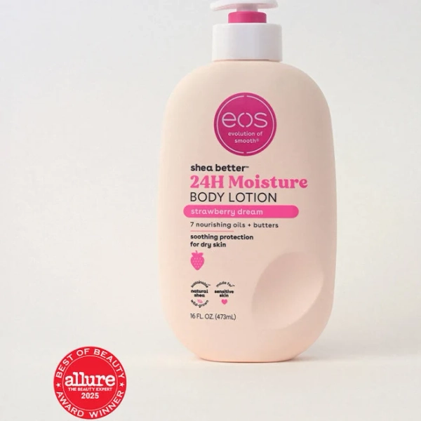 Eos Shea Better Body Lotion for Dry Skin (Strawberry Dream)