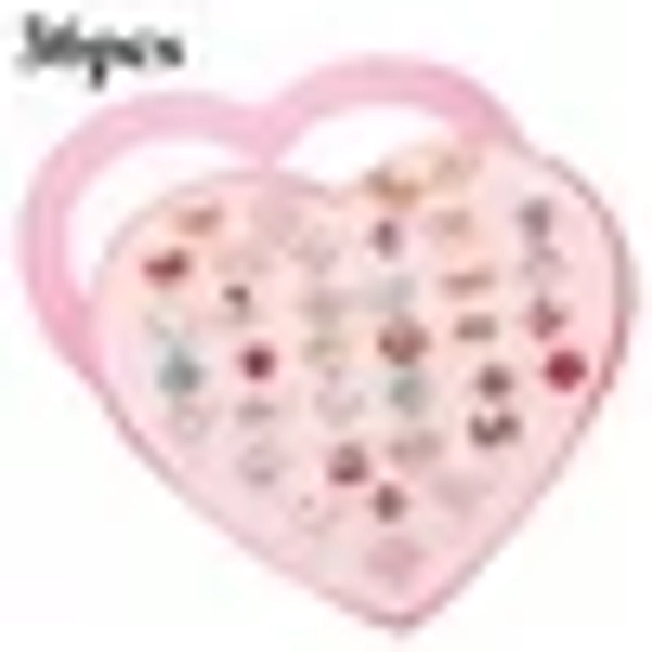 Peaoy Multicolor Cartoon Adjustable Rings, Fashion Jewelry, 0.59 in, 36 Count
