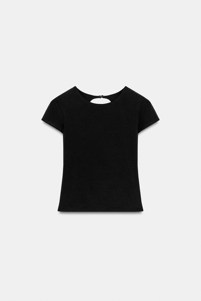 CAMISETA CROP ESPALDA ABIERTA