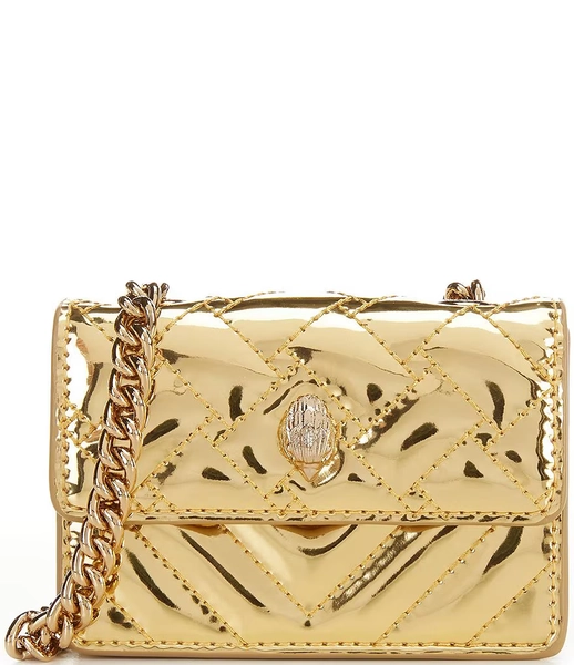 Kurt Geiger London Micro Kensington Metallic Crossbody Bag