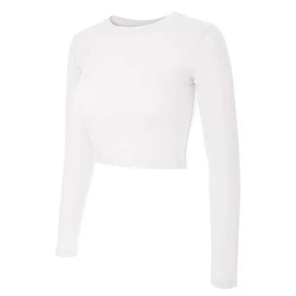 Women's Casual Long Sleeve Round Neck Fitted Tee Top