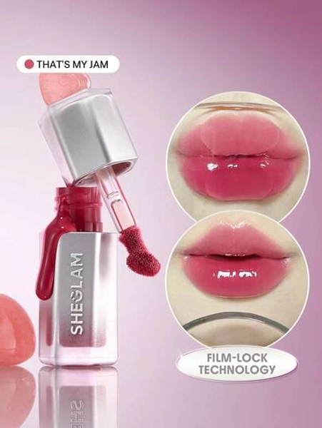 SHEGLAM Glass Lock Air Lucidalabbra-That'S My Jam Marchio Bellezza Trucco Cosmetico Per Donne Ragazze Perfetto Per Autunno Inverno Ideale Per Y2K Elegante Moda Adatto Per Compleanno Natale Presente Festa Pronto Migliore Colore