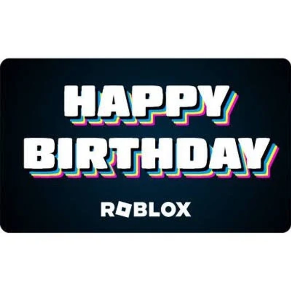 Roblox Happy Birthday Gift Card