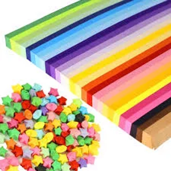 1512 Sheets Origami Star Paper Strips 27 Assortment Color Star Papers Lucky Wish