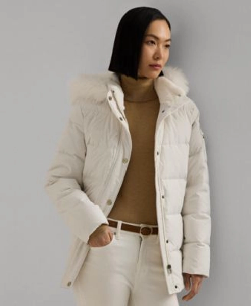 Women's Faux-Fur Hooded Puffer Coat