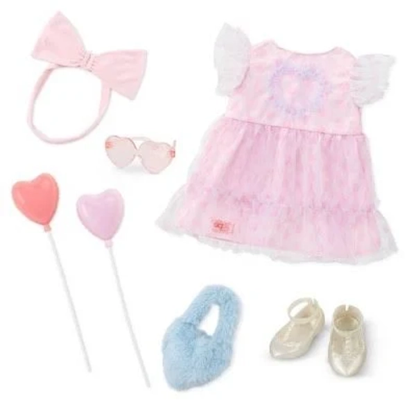 Our Generation All Heart Party Dress Outfit