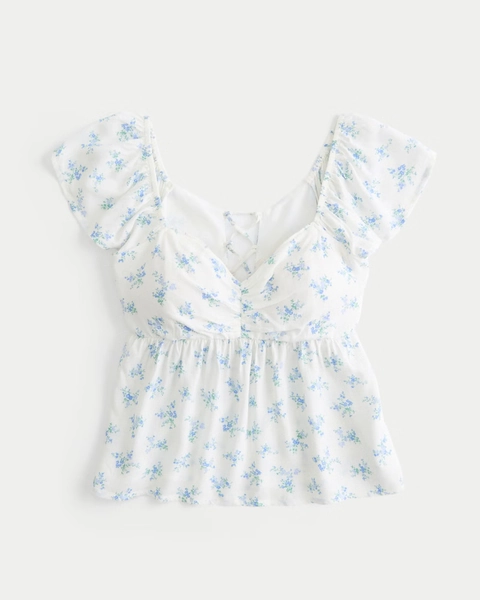 Easy Flutter Sleeve Babydoll Top