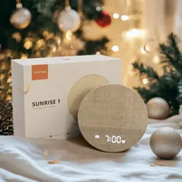 Sunrise Alarm Clock and Sound Machine Nightlight, Home Decor, Digital Dimmable Clock for Bedroom, 26 Sleep Sounds, White Noise Machine for Adults, Wake Up Light Alarm Clock Decor