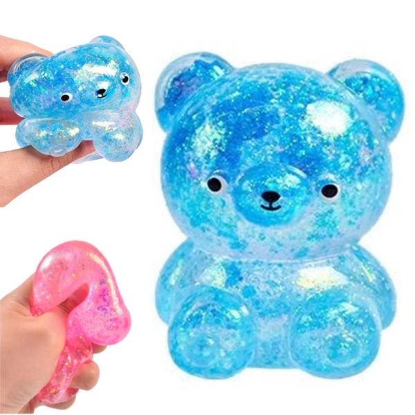 Bear Stress Ball to-y Squishiess to-ys, Sugar Filled Maltose Squeezze Squishiies for Sensory Fidget Relief, Glitter Colorful Sensory Stress Balls, Party Favors Easter Basket Stuffers for Teens Adults - Walmart.com