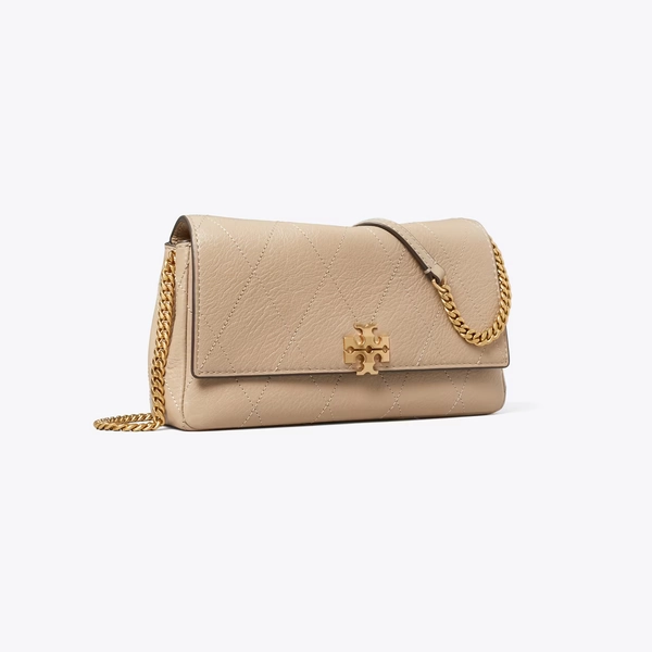 Charlie Quilted Chain Crossbody in gray, size OS