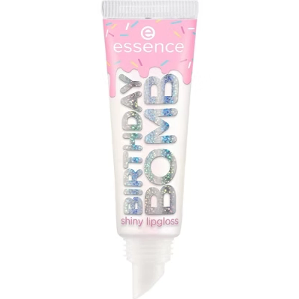 essence Birthday Bomb Shiny Lip Gloss - 01 Cake My Day! - 0.33 fl oz: Liquid, Single Container, Light Tones