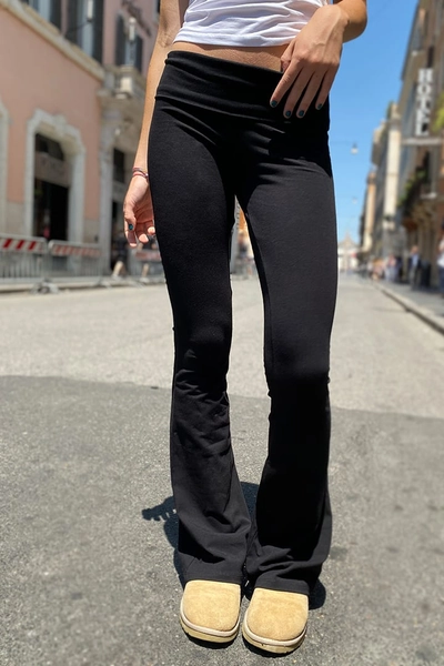 Pantaloni con risvolto