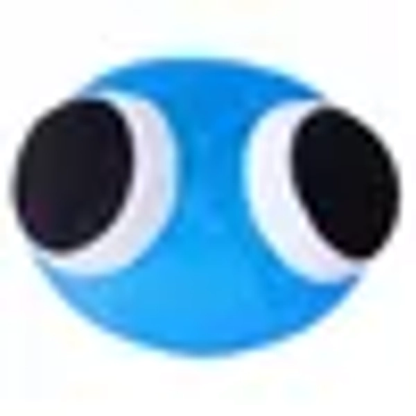DSK Global Rainbow Friends Blue Plush Toy – Chapter 2 Blue Lookies Plush, Round 16 cm Stuffed Animal, Cute Collectible Game Plush for Kids and Adults, Kawaii Rainbow Friends Characters, Soft Cozy Toy