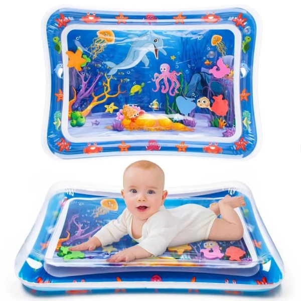 "Alfombra de Agua Inflable Sensorial para Bebés - Acuario"