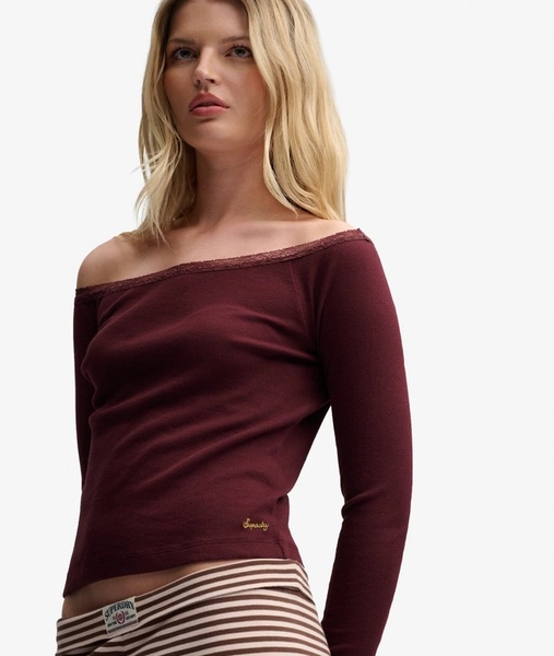 Athletic Essentials Lace Long Sleeve Top