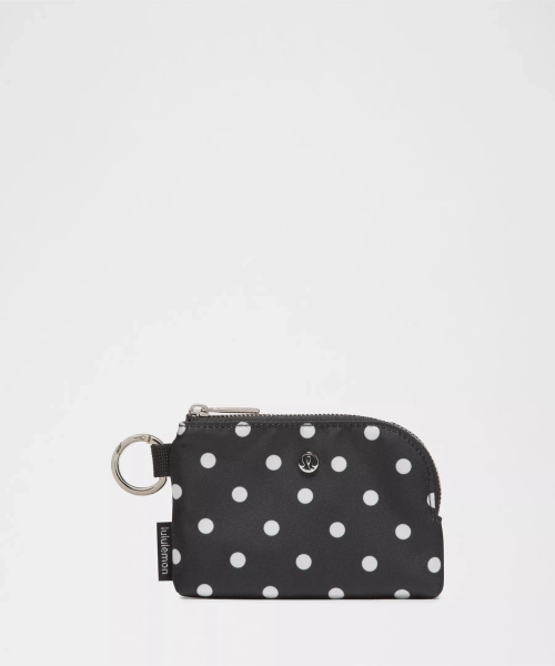Clippable Card Pouch - Simple Polka White Black - ONE SIZE
