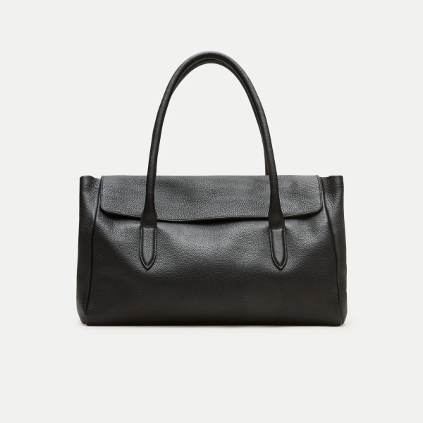Berkeley large flared tote in leather
