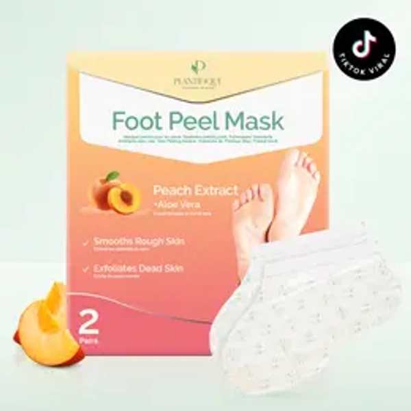 [PLANTIFIQUE Official Shop] Foot Peel Mask for Dead Skin & Calluses – Exfoliating Foot Peeling Mask for Cracked Heels Moisturizing Foot Mask Detox Foot Pads Moisturize Exfoliate