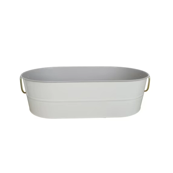 Better Homes & Gardens - 2-Tone Galvanized Oval Tub - Grey