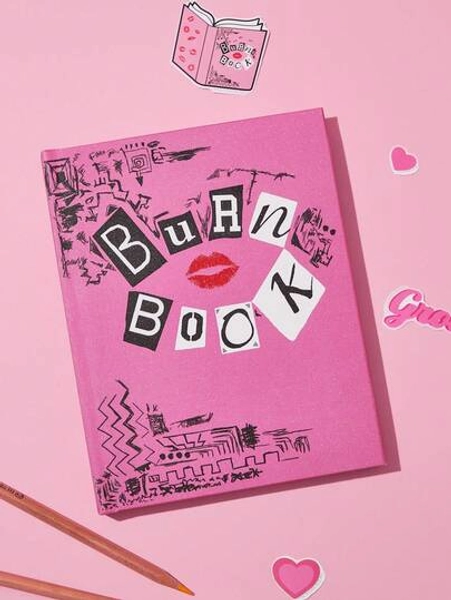 Mean Girls X SHEIN 96-Page Glitter Cover Notebook, Notebook, Creative And Exquisite Gifts For Friends